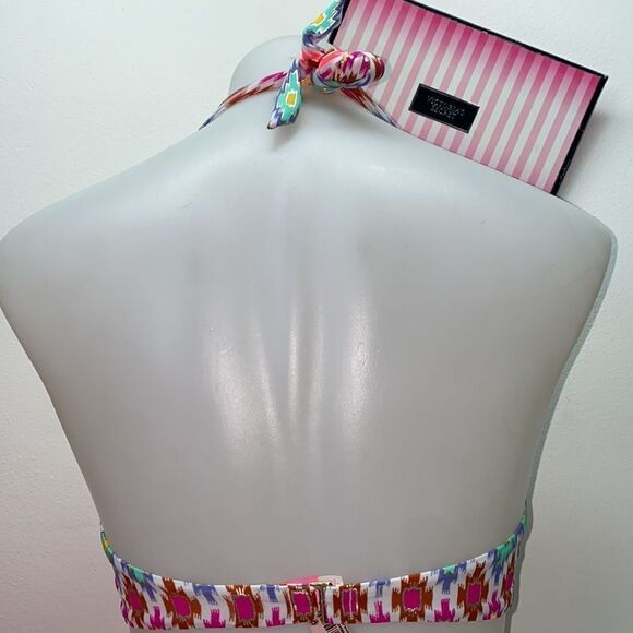 🔥🏖VICTORIA SECRET swimsuit top 32D push-up bottom-small New #1 - Picture 4 of 9